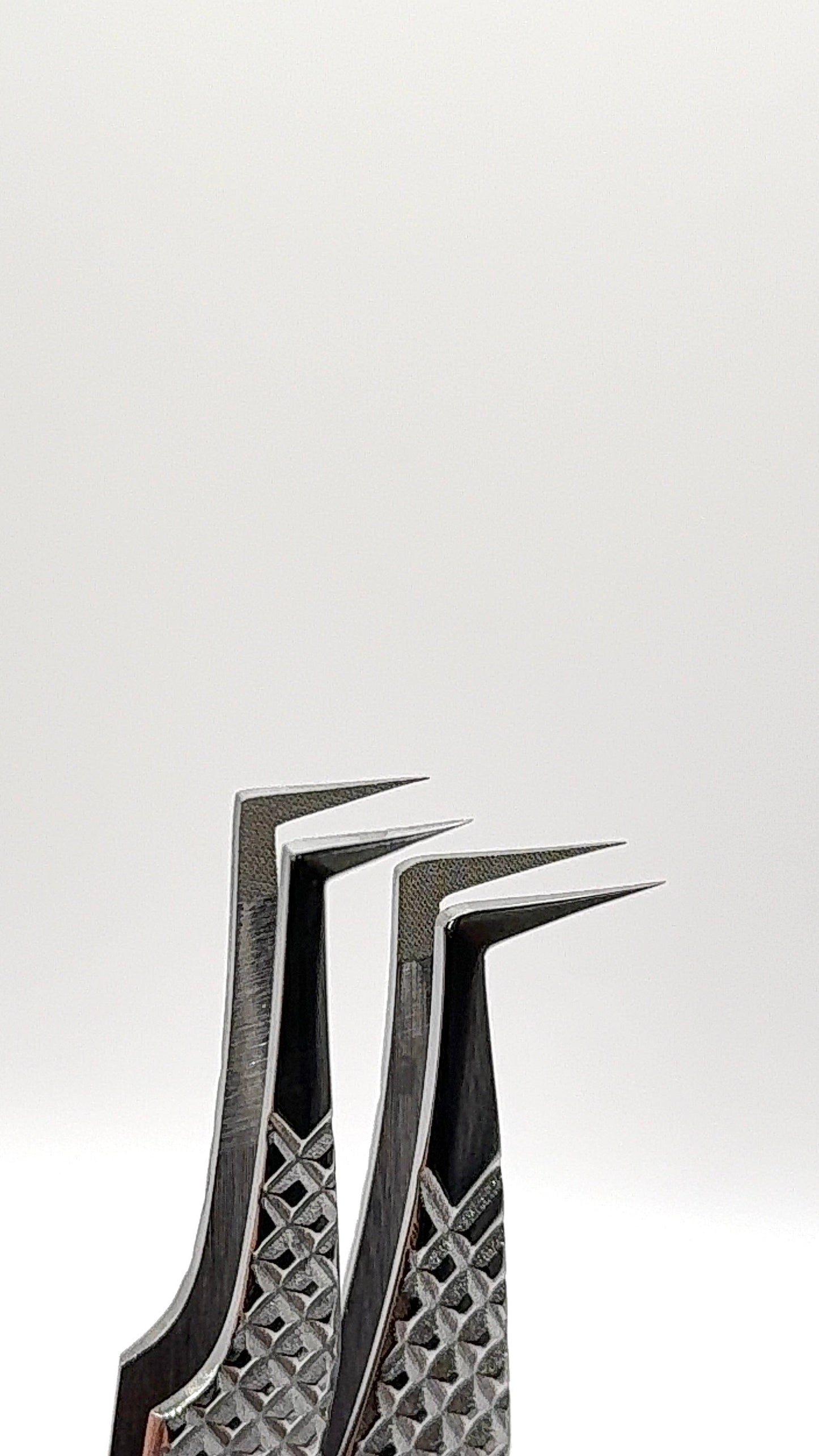 Sleek Silver Fiber-Tip Tweezers