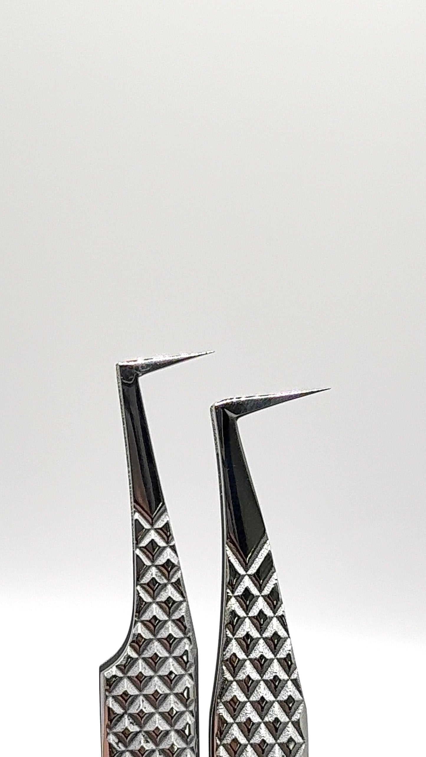 Sleek Silver Fiber-Tip Tweezers