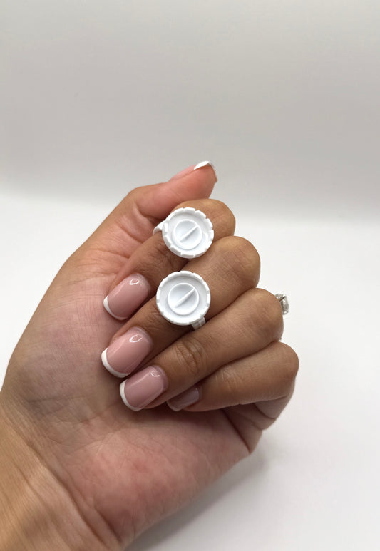 100pcs Flower Disposable Adhesive Rings