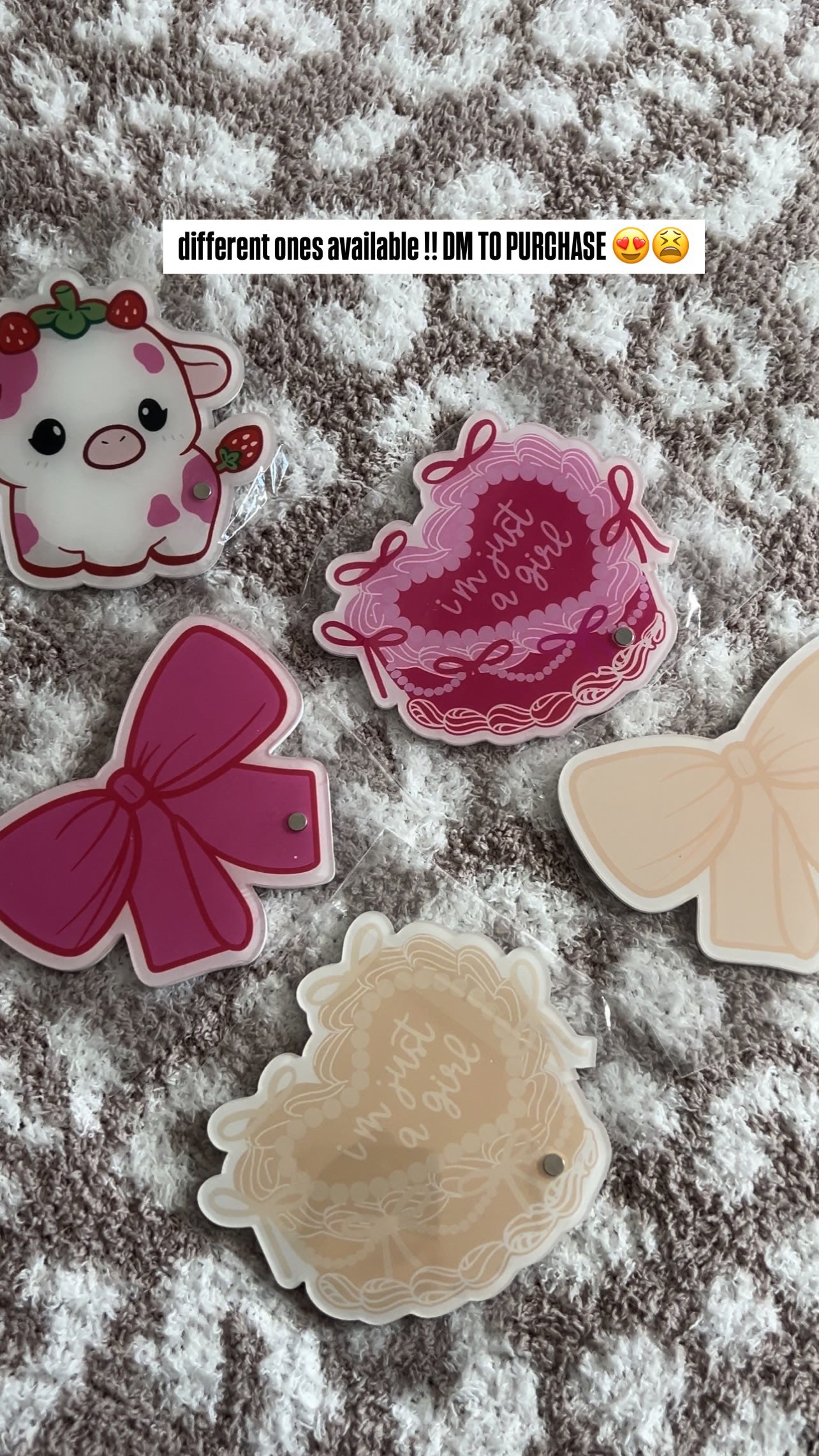 Lash Tiles 🍓🐮🎀