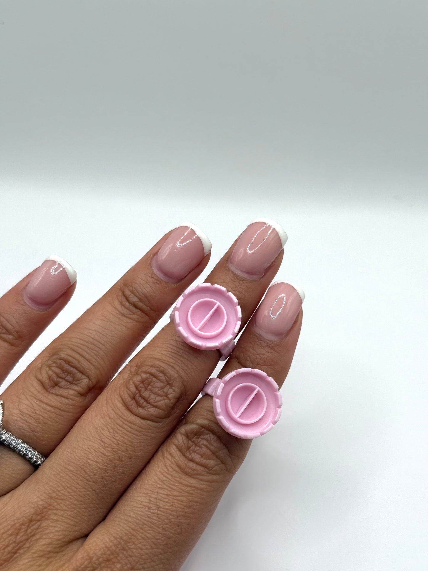 100pcs Flower Disposable Adhesive Rings
